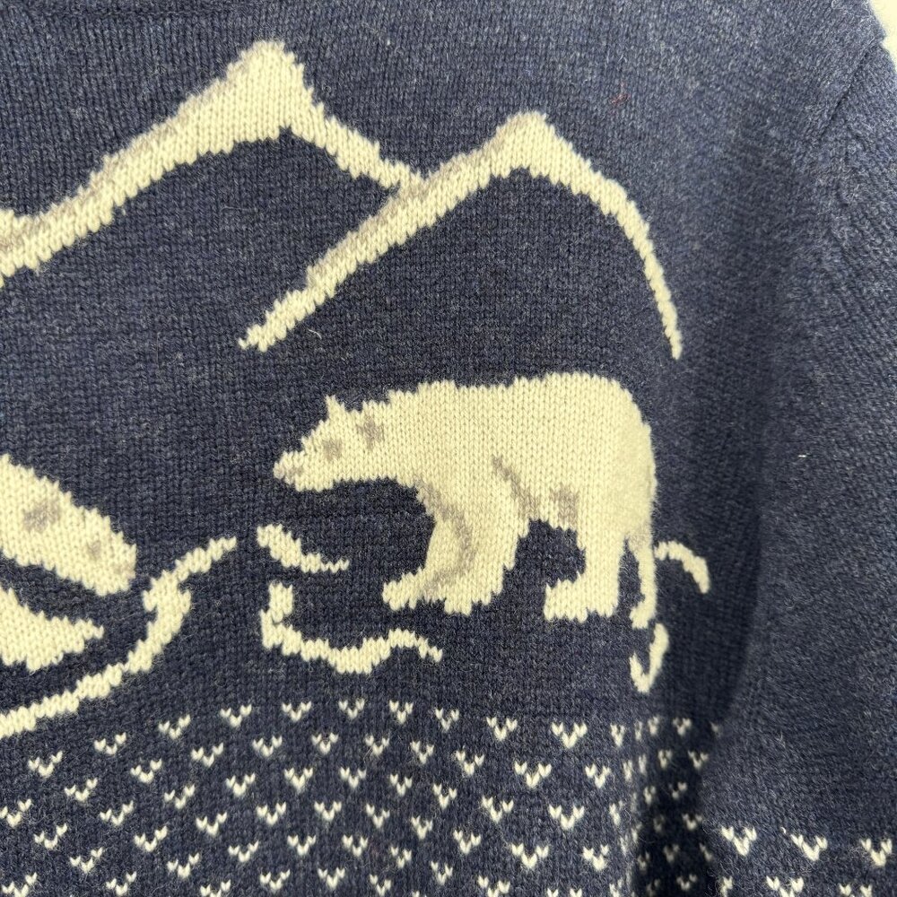 Brooks Brothers Polar Bear English Lambswool Crewneck Sweater Womens size XL in - Picture 4 of 11